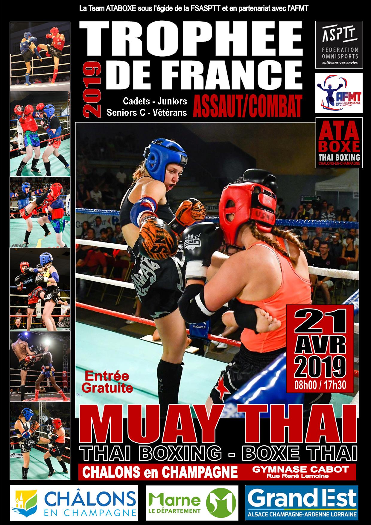 AFFICHE TROPHEE DE FRANCE Assaut Combat 2019