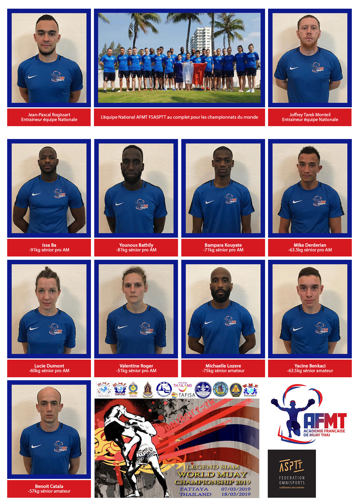 equipe fsasptt senior monde 2019